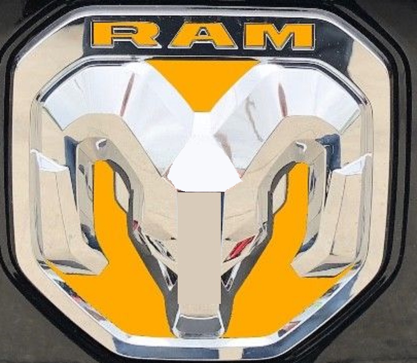 "Ram Head" Emblem Decal Overlay Kit 2019 Ram Truck - Click Image to Close